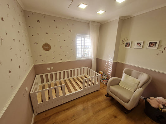 מיטת מונטסורית ילדים דגם אגם הכוללת מיטת חבר