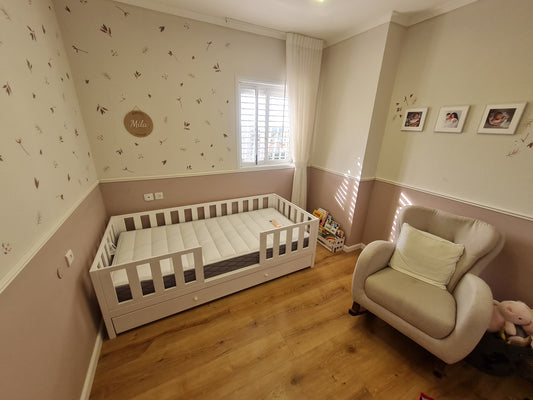 מיטת מונטסורית ילדים דגם אגם הכוללת מיטת חבר